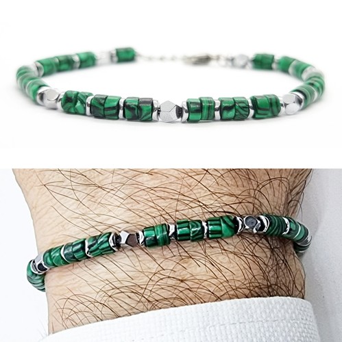 Bracciale uomo pietra - bracciale, in
