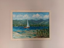 Sirmione quadro olio su tela - olio,