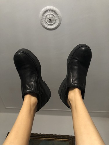 Scarpe pelle nere stelio - nere,
