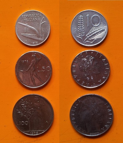 Repubblica italiana lire - italiana, +