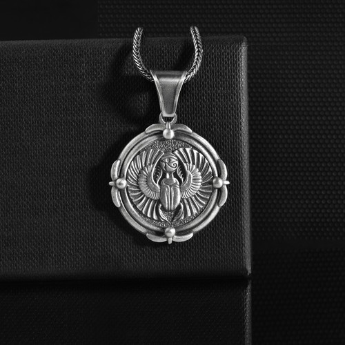 Collana scarabeo egiziano - collana,