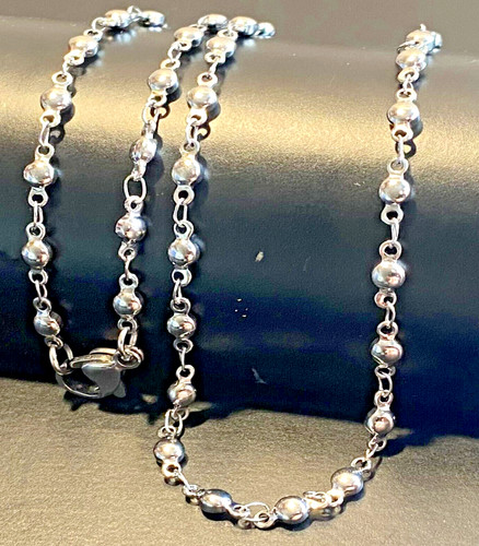 Collana rosario acciaio - in,