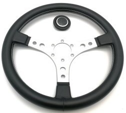 Volante sterzo sportivo - nero, e