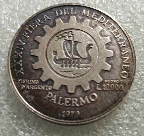 Gettone argento 16gpalermo - gettone,