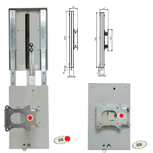 Staffa piastra porta lcd - staffa,