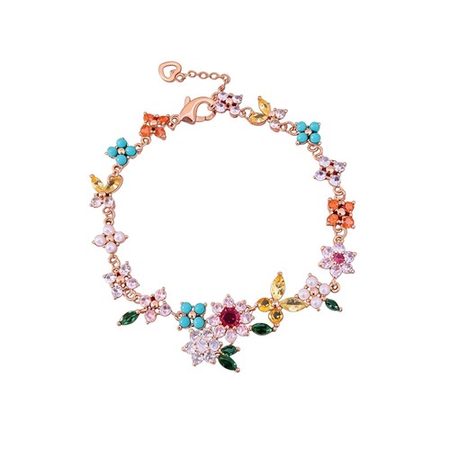 Bracciale fiore colorato - fiore,