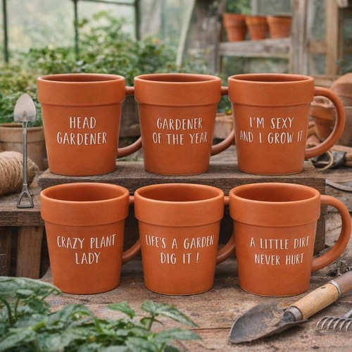 Plant pot mug gardener gift - pot,