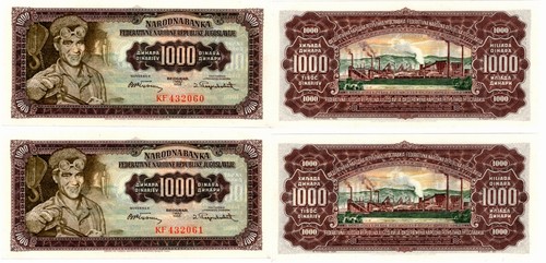 Jugoslavia 2 banconote - -,