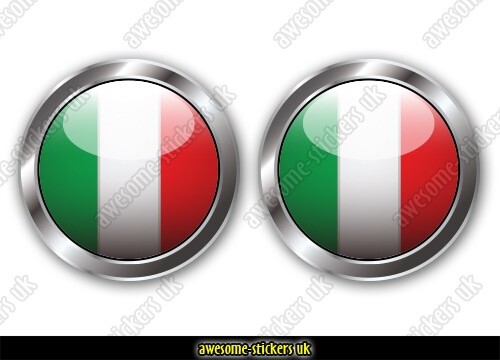 Adesivi bandiera italiana - adesivi,