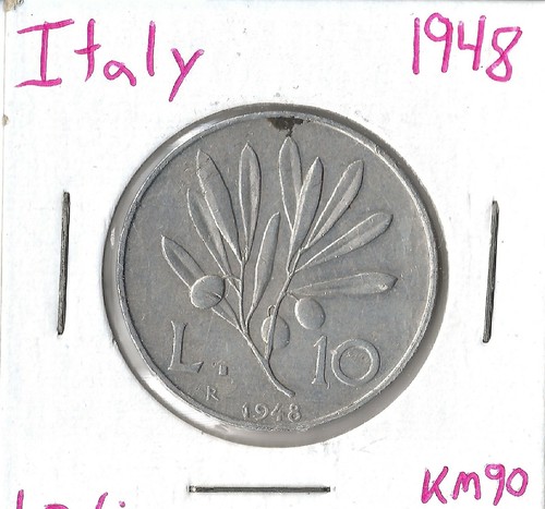 Coin italy lire 1948 - lire, km90