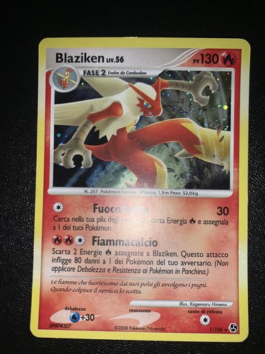 Carta pokémon blaziken 56 - carta,