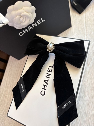 Fiocco capelli chanel nero - fiocco,