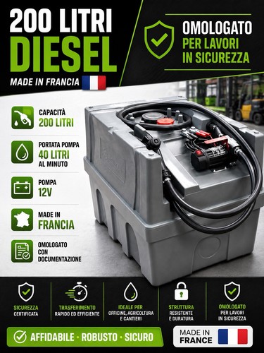 Serbatoio cisterna per - per, gasolio