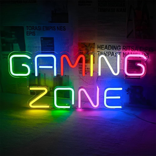 Gaming zone scritte neon - scritte, neon,