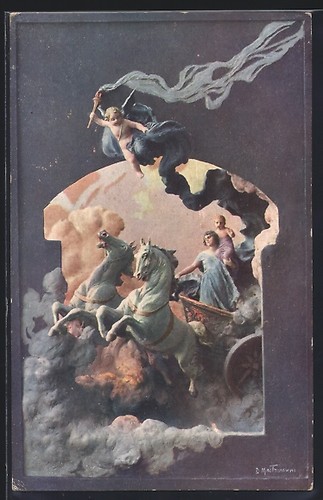 Cartolina artistica domenico - cartolina,