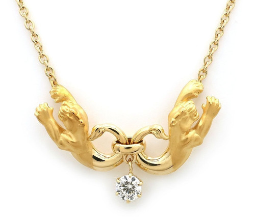 Collana con ciondolo carrera - con, y