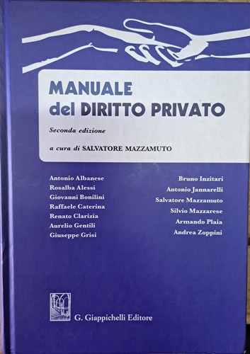 Manuale del diritto privato - manuale,