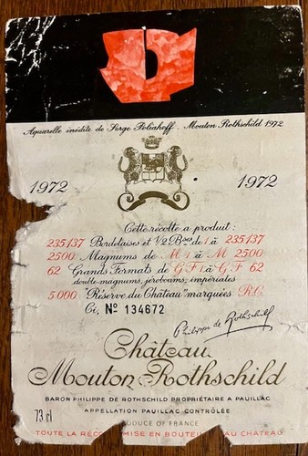 Etiquette château mouton - etiquette,