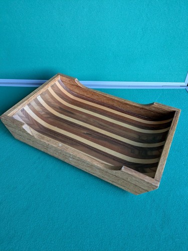 Vintage inlaid wooden panel - vintage,