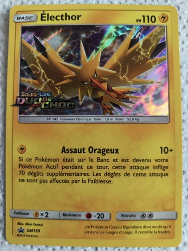 Carte pokémon electhor sm159 - pokémon,