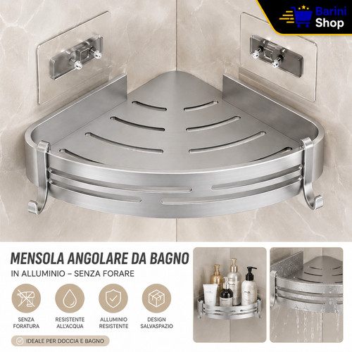 Mensola angolare bagno doccia - mensola,