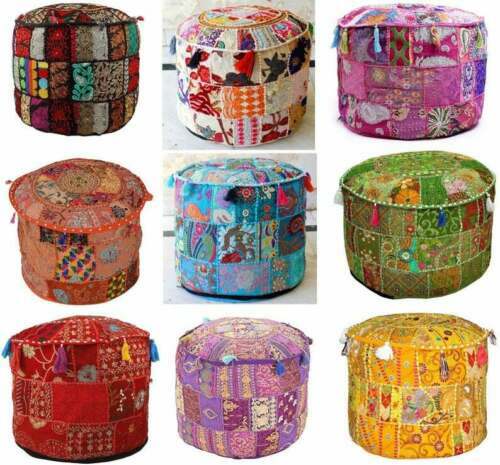 Copri pouf patchwork ottomano - copri,