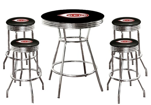 Mlb 5pc tavolo bar nero - tavolo,