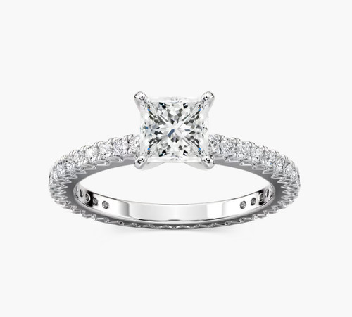 Fede nuziale diamante platino - fede,