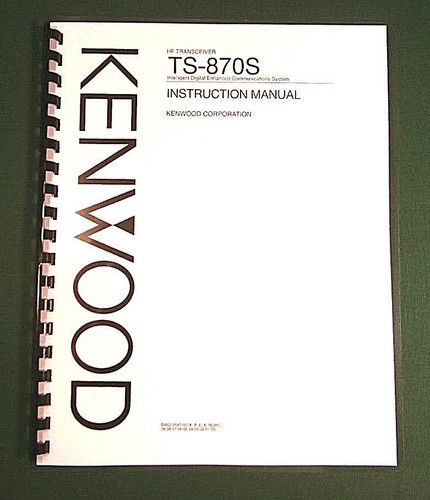 Kenwood 870s manuale - ts-870s, di
