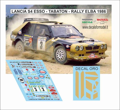 Decals lancia delta - 1:43,