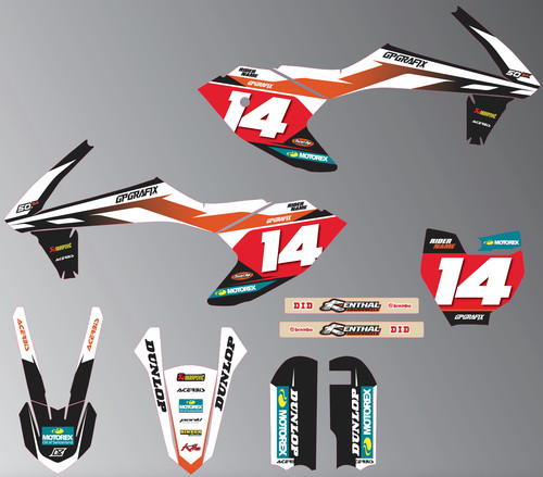 Kit grafica ktm 50sx factory - kit,
