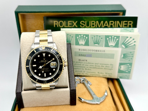 Rolex submariner black 16613 - rolex,