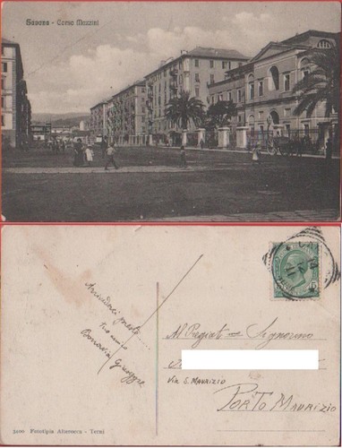 Cartolina savona corso - cartolina, savona.