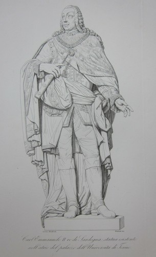 1840ca statua carlo emanuele - 1840ca,