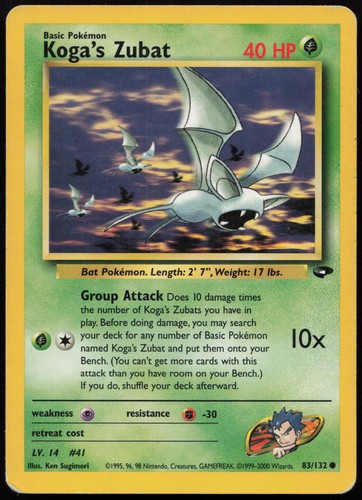 Pokemon tcg koga - tcg, zubat