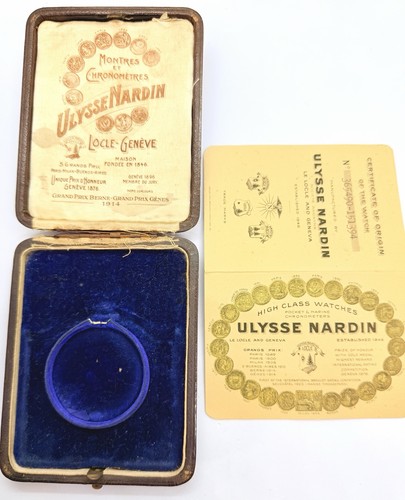 Ulysse nardin scatola pelle - scatola,