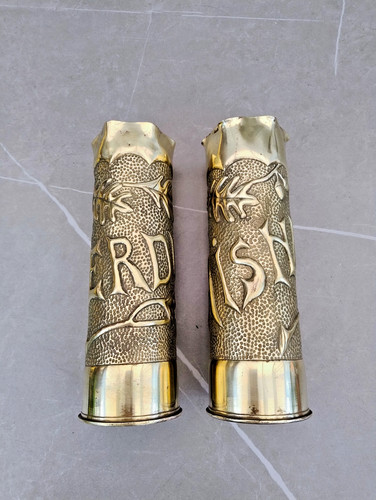 Pair antique ww1 - ww1, brass