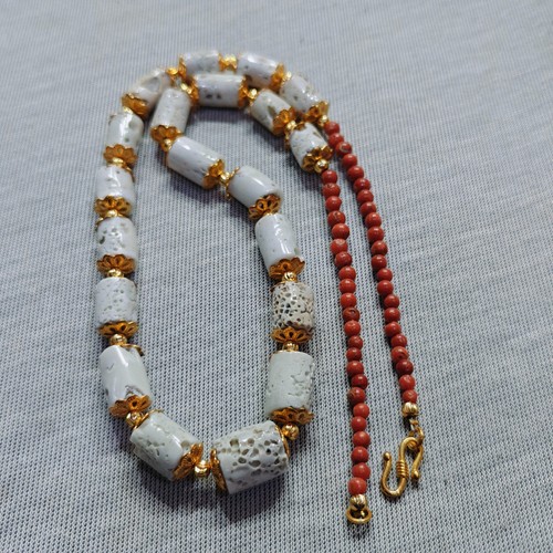 Collana perle corallo vintage