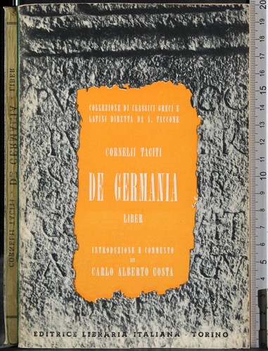 Germania liber cornelii - liber.,