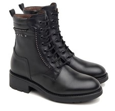 Nero Giardini - 411871 NERO - Anfibi donna in pelle