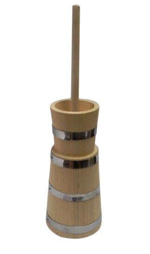 Zangola burro legno - zangola, di
