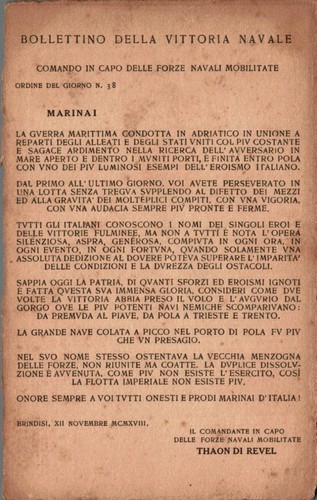Militari bollettino vittoria