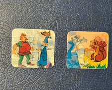 Figurine animate prismatiche pubblicitarie Mio Locatelli 49 e 52 Spada n.roccia