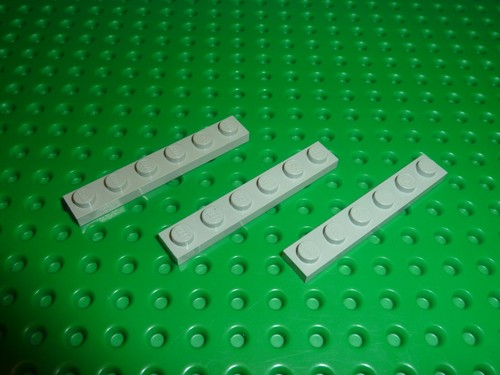 Lego oldgray plate - plate, 1x6