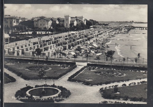 Cartolina grado spiaggia - cartolina, e