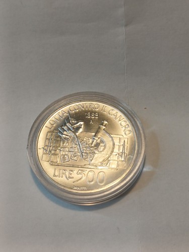 500 lire argento - argento, 1989
