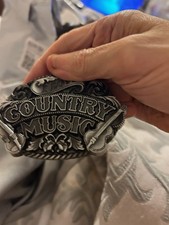 Fibbia per cintura musica country 
