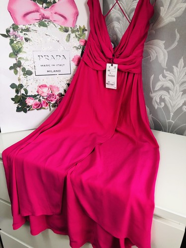 Abito midi zara rosa - abito,