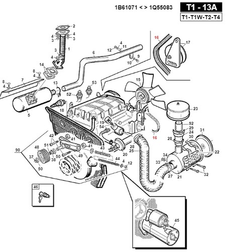 Cinghia ventilatore trattorino