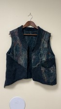 Gilet lana feltro donna taglia